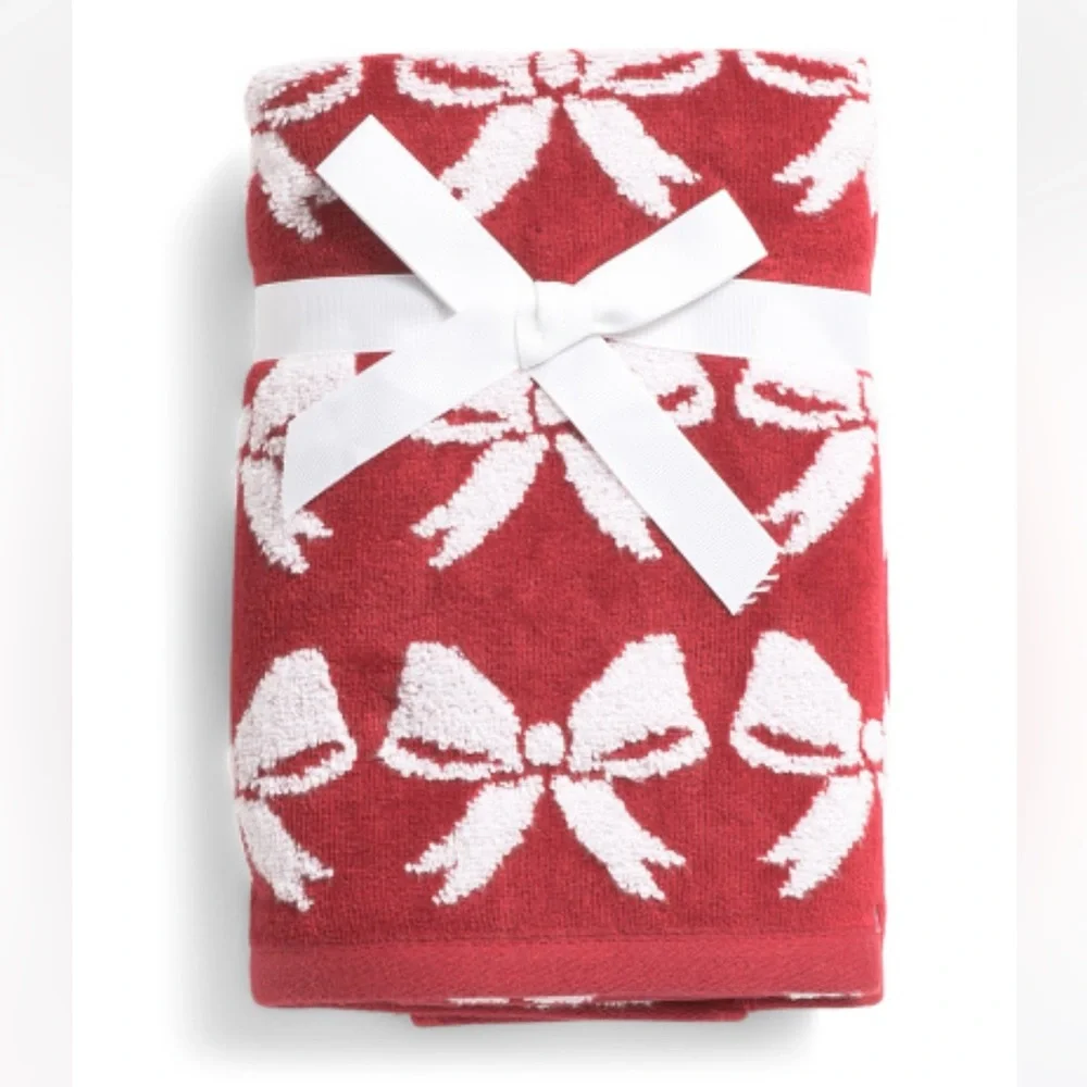 Caro Home Bows All Over Hand Towels 2pk
